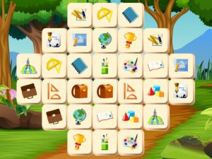 School Mahjong Deluxe Puzzle