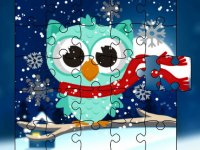 Winter Snowy Owls Jigsaw Puzzle Game - Puzzle Game