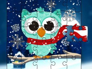 Winter Snowy Owls Jigsaw Puzzle Game - Puzzle Game
