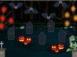 Cemetery Halloween Puzzle Game