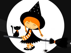 Cute Halloween Witches Jigsaw Puzzle Game - Puzzle Game