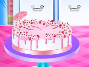 Cherry Blossom Cake Cooking Game - Baking Game
