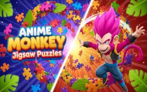 Anime Monkey Jigsaw Puzzle Game