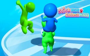 Stickman Collect Run: Parkour Adventure Online Game